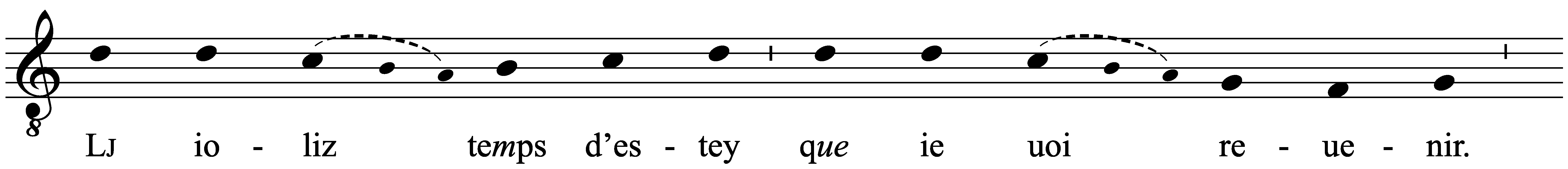 Work musical notation